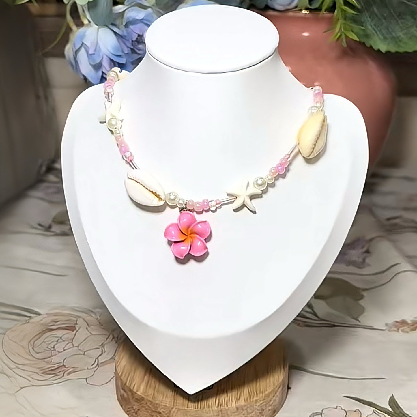 Handmade Plumeria Necklace