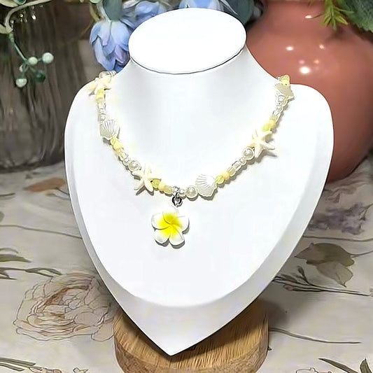Handmade Plumeria Necklace