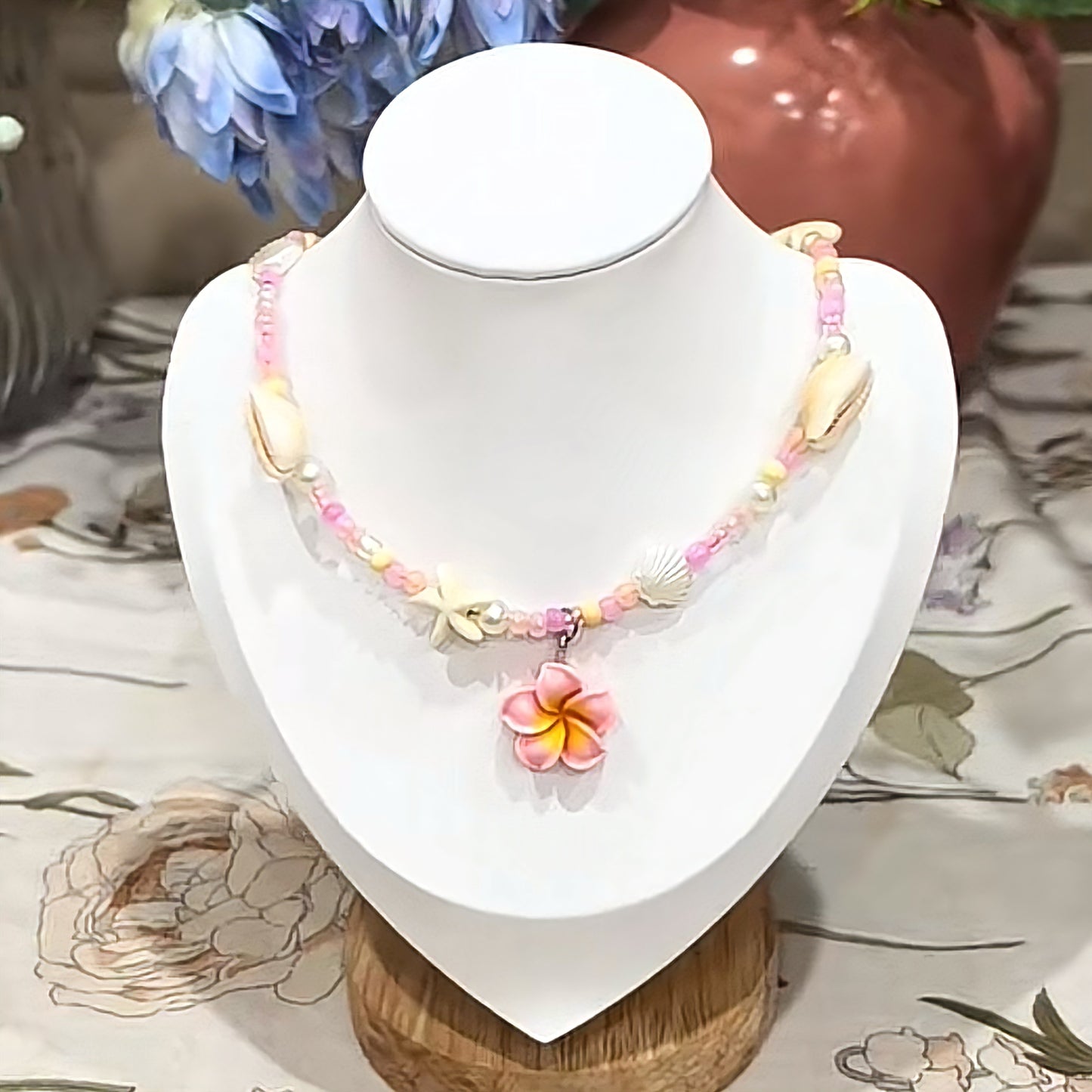 Handmade Plumeria Necklace