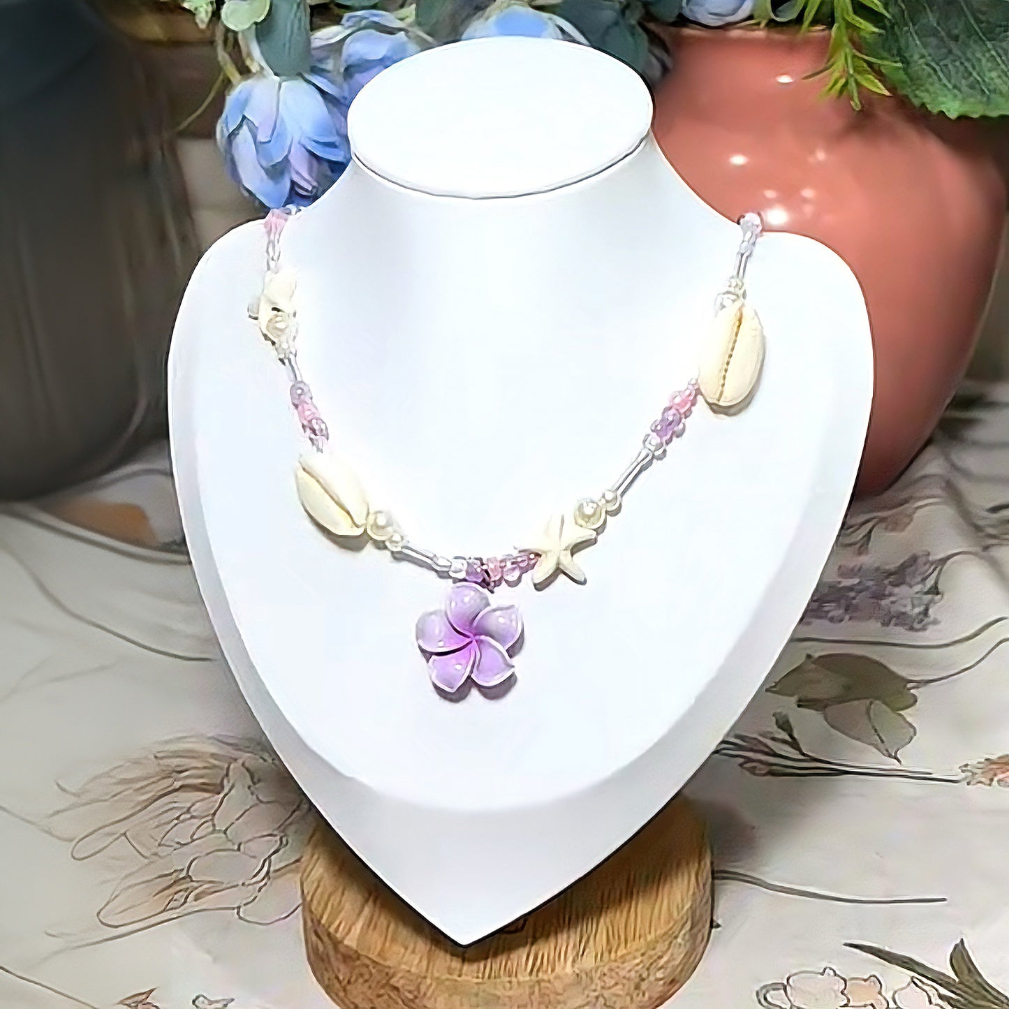 Handmade Plumeria Necklace
