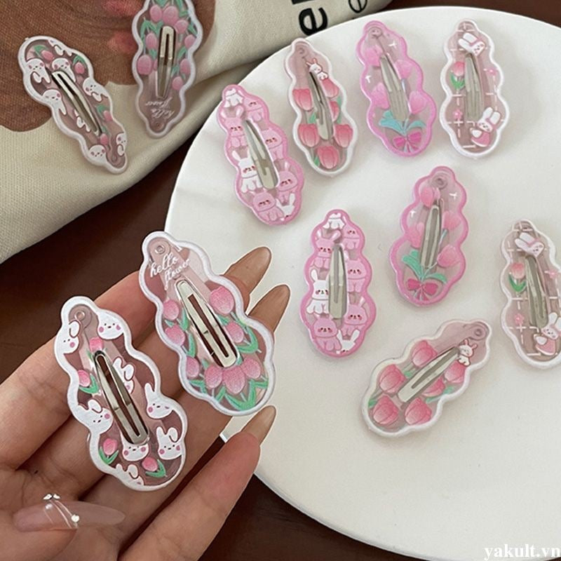 [Random - Not for sale] Hairclips & Stickers ♡ our gift with every order