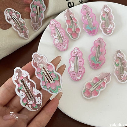 [Random - Not for sale] Hairclips & Stickers ♡ our gift with every order